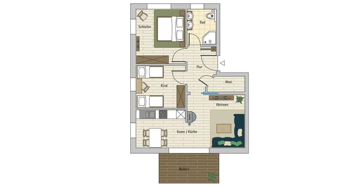 Kuhnle-Tours Ferienwohnung Rechlin Bilik gambar